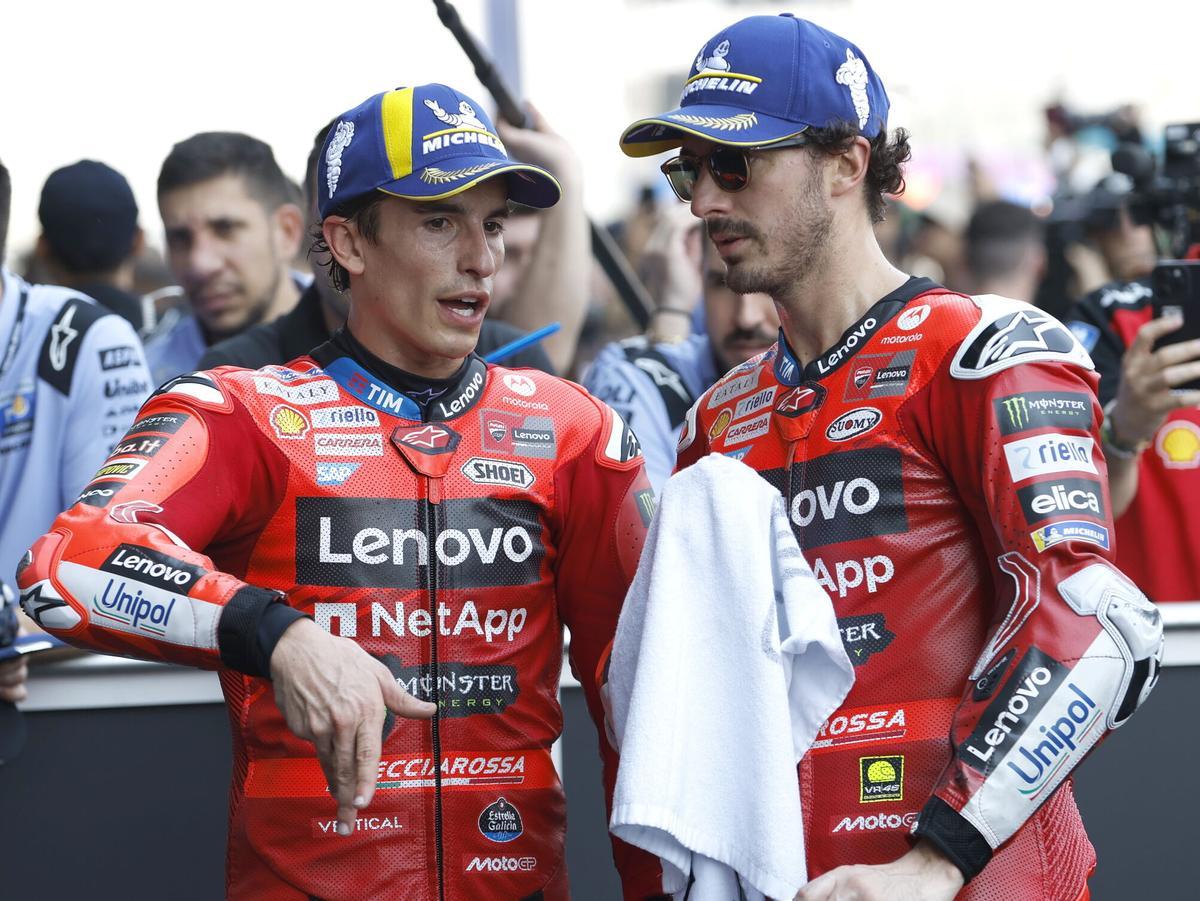 Bastianini avisa a Márquez: "Ha arrancado con el pie derecho, pero Bagnaia es un diésel"