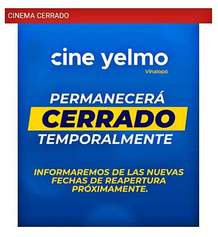 Los cines afrontan la crisis con cierres temporales y reducción de sesiones