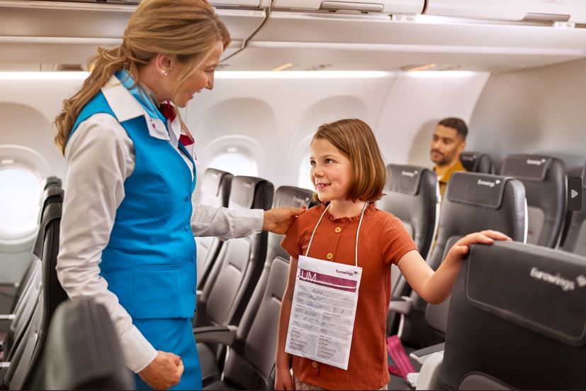 Eurowings bietet einen Begleitdienst an.