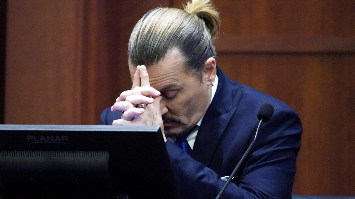 Johnny Depp durante el juicio.