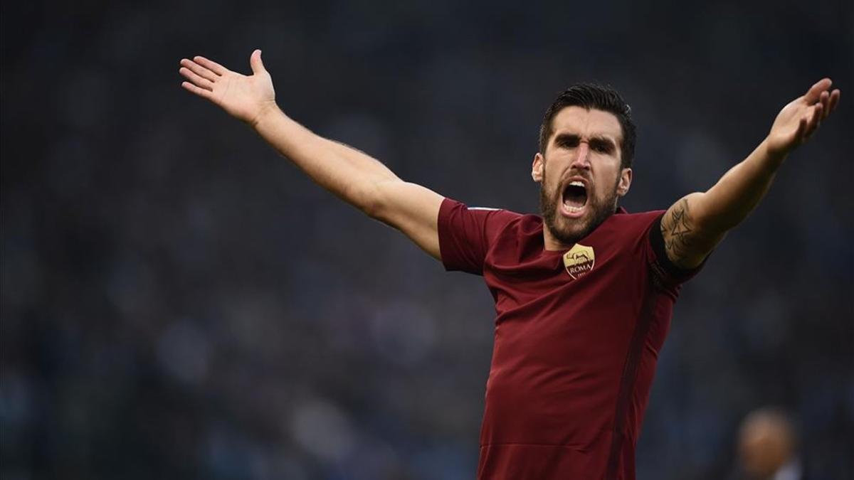 Strootman fue uno de los protagonistas del derbi entre Roma y Lazio.