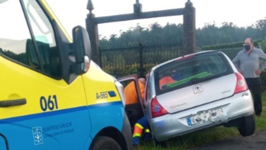 El coche implicado en el accidente