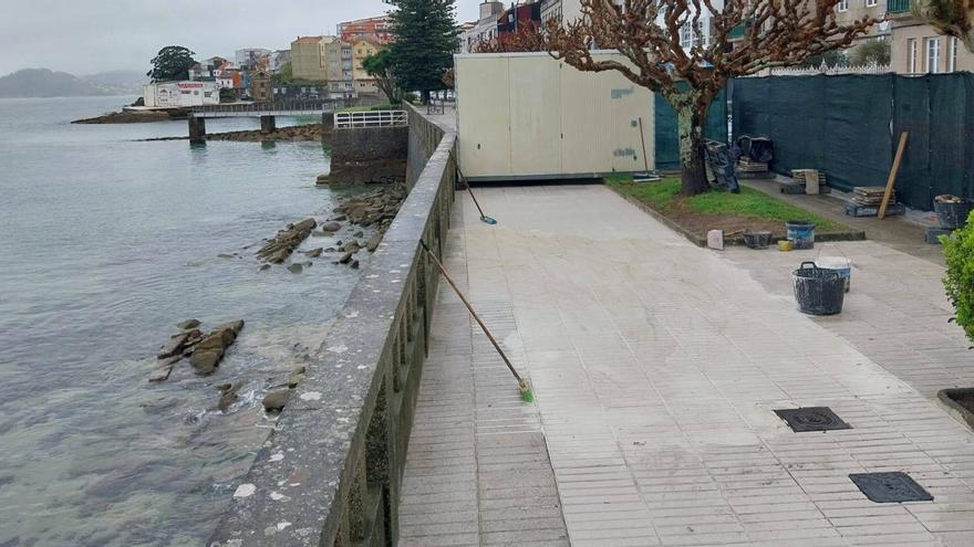 La reparación del paseo de Pescadoira, a punto
