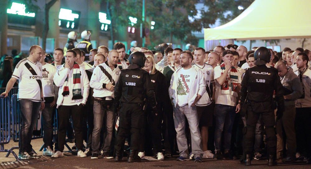 Los ultras del Legia causan disturbios en Madrid