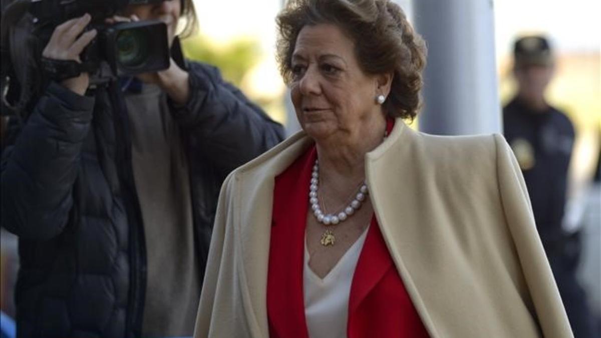 La exalcaldesa de Valencia Rita Barberá, a su llega al juicio por el 'caso Nóos''