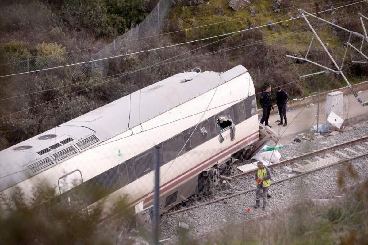 Tren Alvia accidentado el 18 de enero pasado.