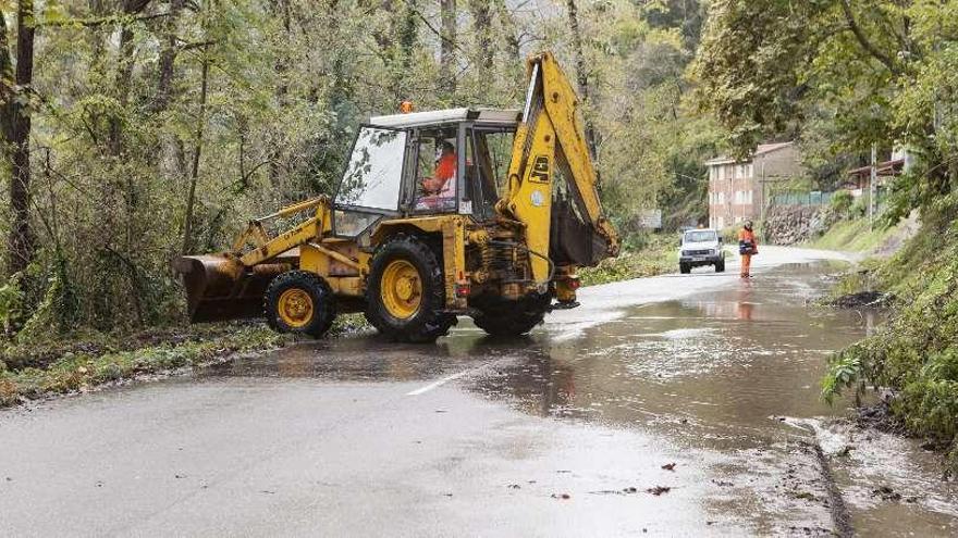 La zona afectada por la rotura de la canalización.