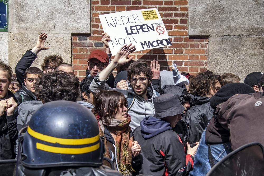 Disturbios en París en la celebración del 1 de Mayo