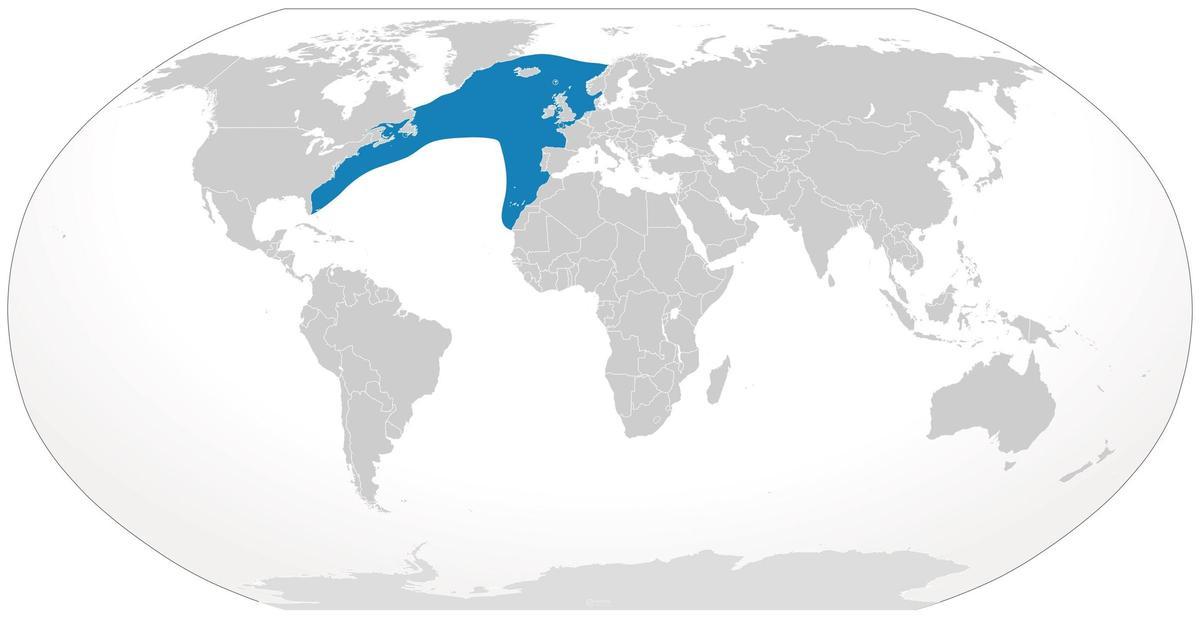 Área de distribución de la especie