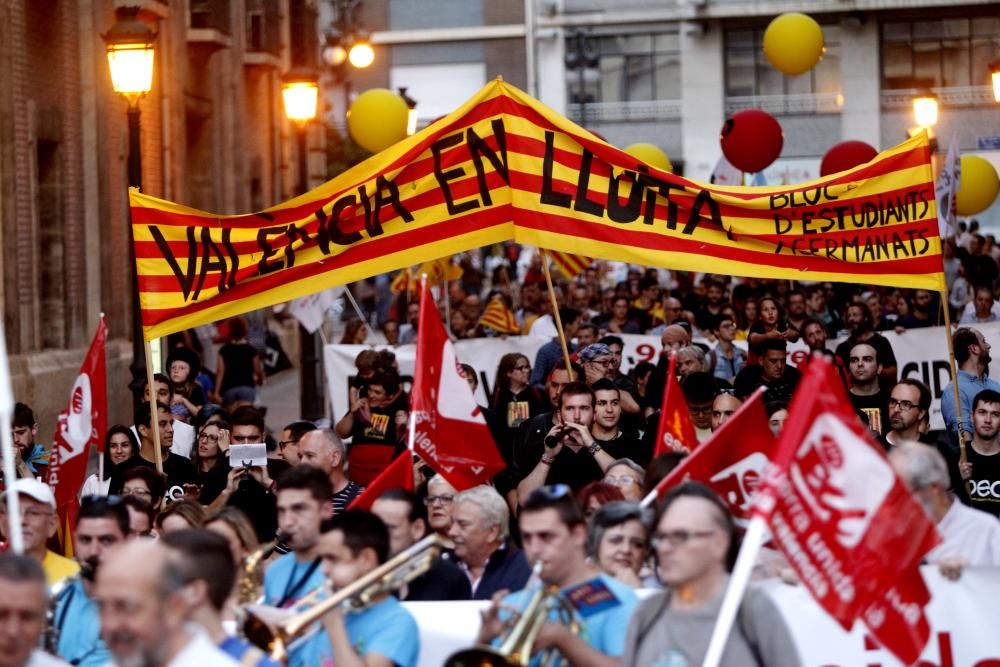 Manifestación de la Comissió 9 d'Octubre