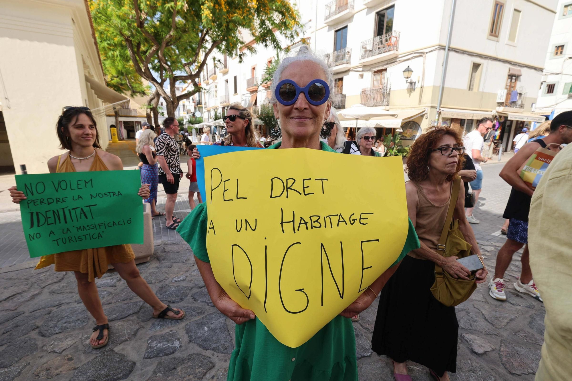 Manifestación contra la masificación turística en Ibiza