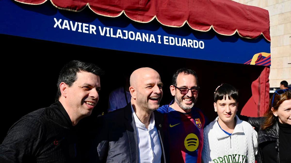 Xavier Vilajoana, en los aledaños del Camp Nou, antes del Barça-Levante.