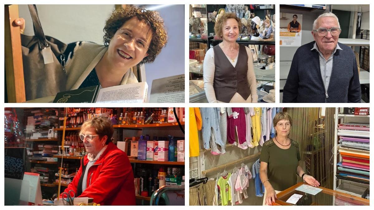 Los gerentes de las cuatro tiendas que han bajado la persiana recientemente en Morella.