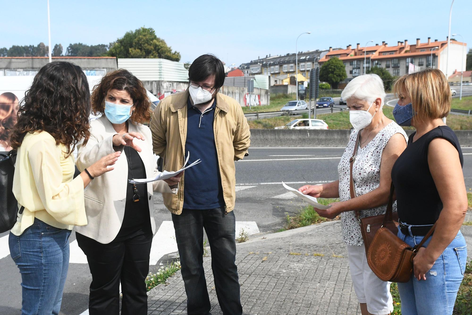 Preparativos para la obra de la pasarela de Pedralonga