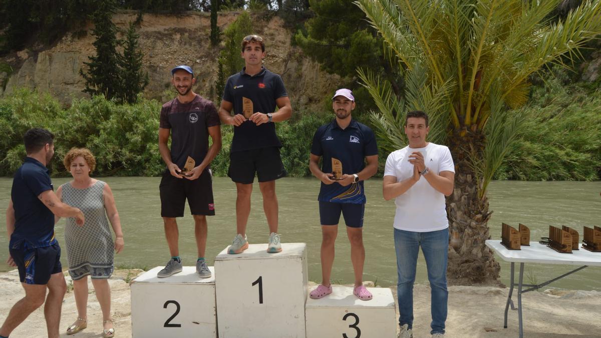 Podio en la categoría senior del Descenso Nacional del Segura.