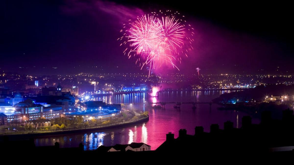 Vista aérea de Derry-Londonderry