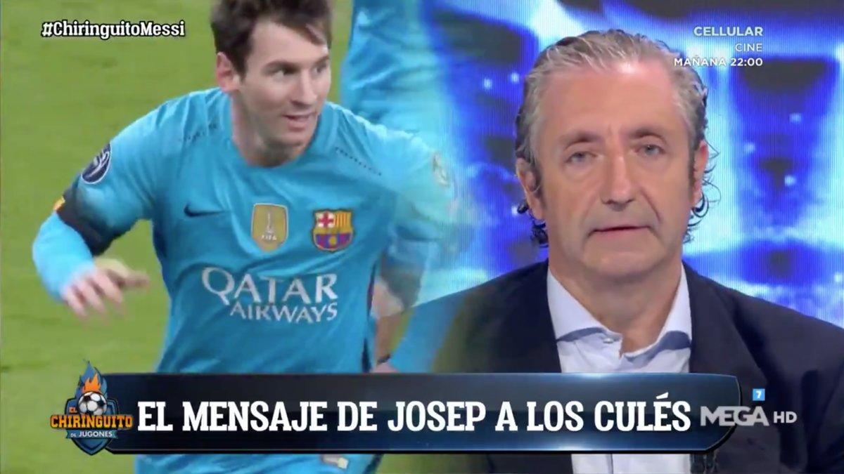 Josep Pedrerol en el especial sobre el burofax de Messi de 'El chiringuito de Jugones'