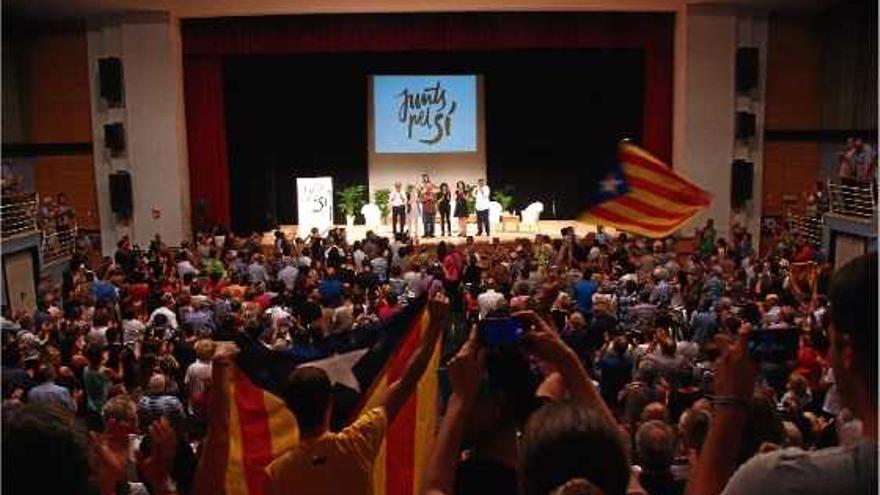 Acte de Junts pel Sí a Valls a finals d&#039;agost.