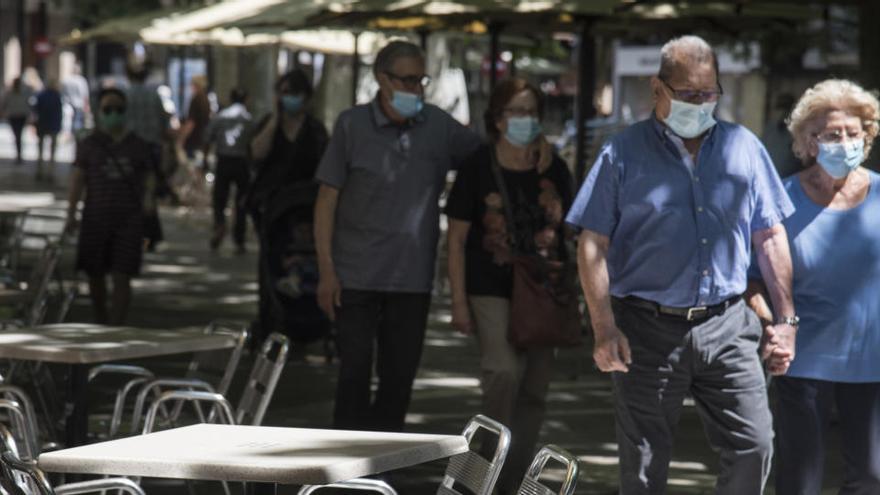 Imatge recurs del Passeig Pere III de Manresa durant l&#039;estat de confinament en Fase 1