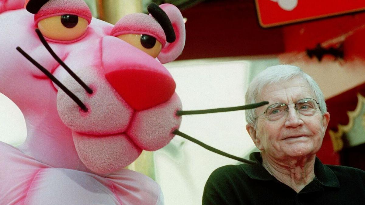 Edwards creó La pantera
rosa, que dio pie a una
serie animada. NEIL JACOBS/AP