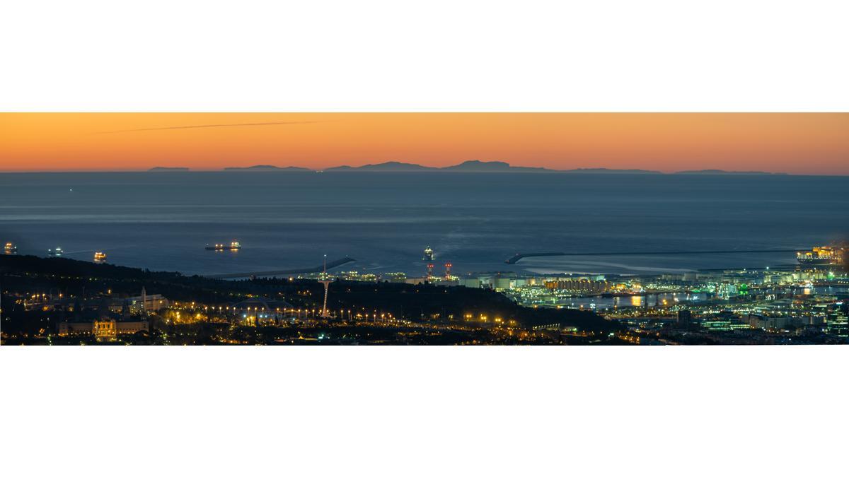 Mallorca vista desde el Observatori Fabra el 14 de noviembre del 2023