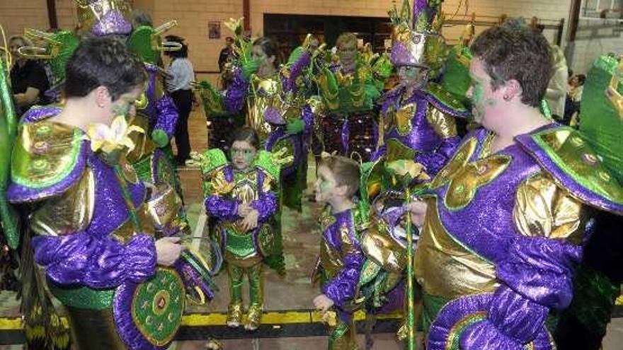 Fiesta de Carnaval en Oleiros, en 2016.