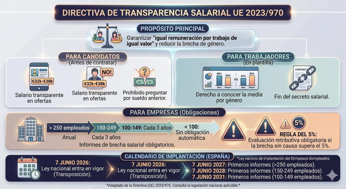 Así funciona la nueva directiva europea de Transparencia Salarial