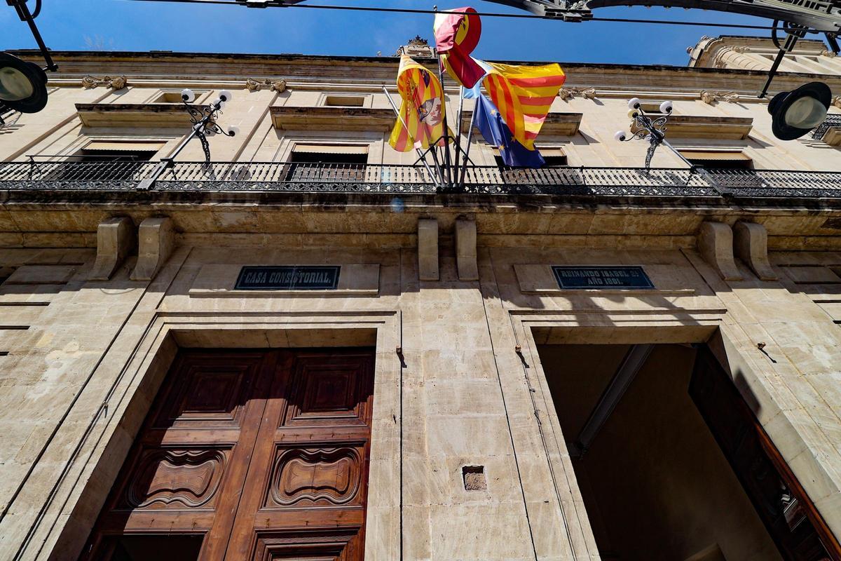 El edificio del Ayuntamiento de Alcoy.