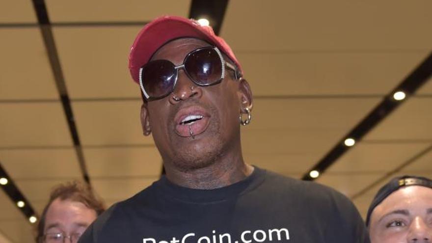 Rodman, en Singapur para apoyar a sus &quot;amigos&quot;