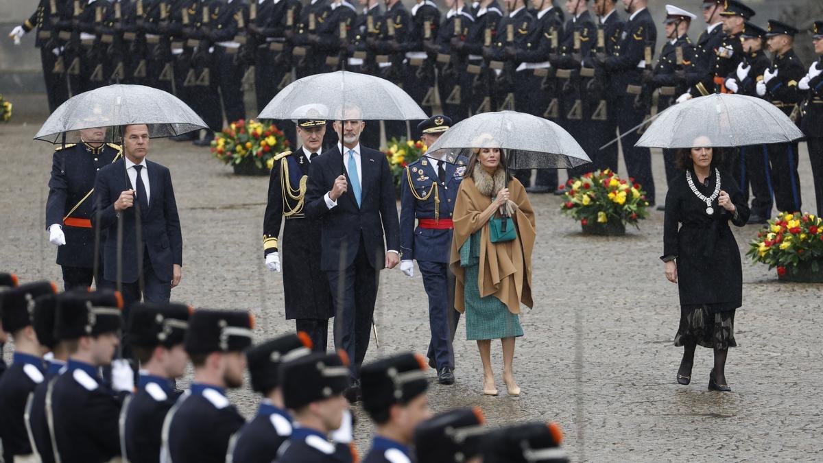 Los reyes de España Felipe VI y Letizia realizan una visita de Estado a Países Bajos