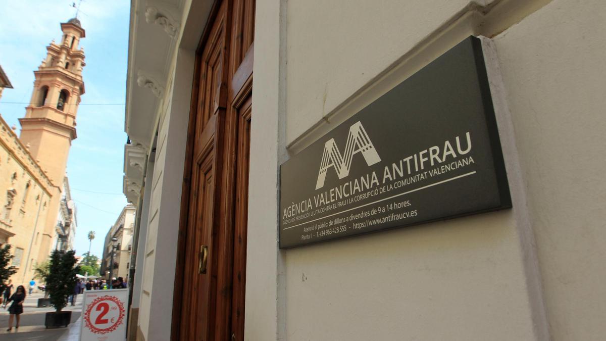 Fachada de la Agencia Antifraude en València.
