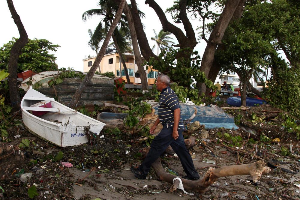 Devastación al paso del huracán Irma