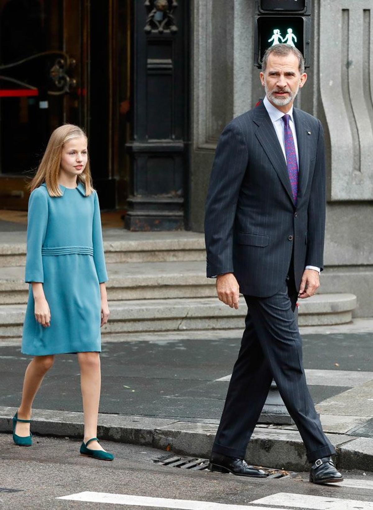 Felipe VI junto a Leonor