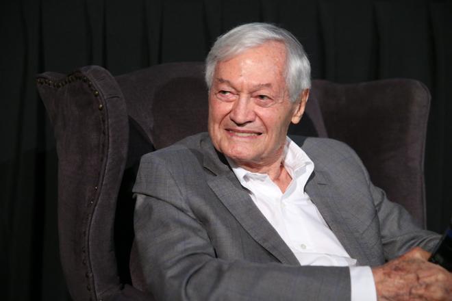 (FILES) Roger Corman talks during Q&amp;A at An Evening With Roger Corman hosted by The Academy Of Motion Picture Arts &amp; Sciences &amp; Metrograph, at Metrograph on May 3, 2018 in New York City. American B-movie director and producer Roger Corman, best known for churning out hundreds of low-budget films and giving some of Hollywoods biggest stars their early breaks, has died at the age of 98, US media reported on May 11. (Photo by ROB KIM / GETTY IMAGES NORTH AMERICA / AFP)