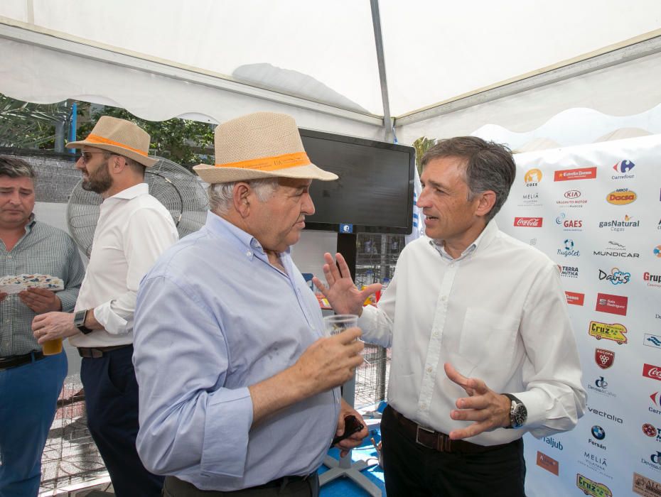 Francisco Gómez, presidente de Coepa, conversa con Francisco Bartual, director general de Hidraqua.