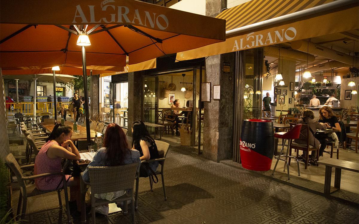 La terraza de Algrano.