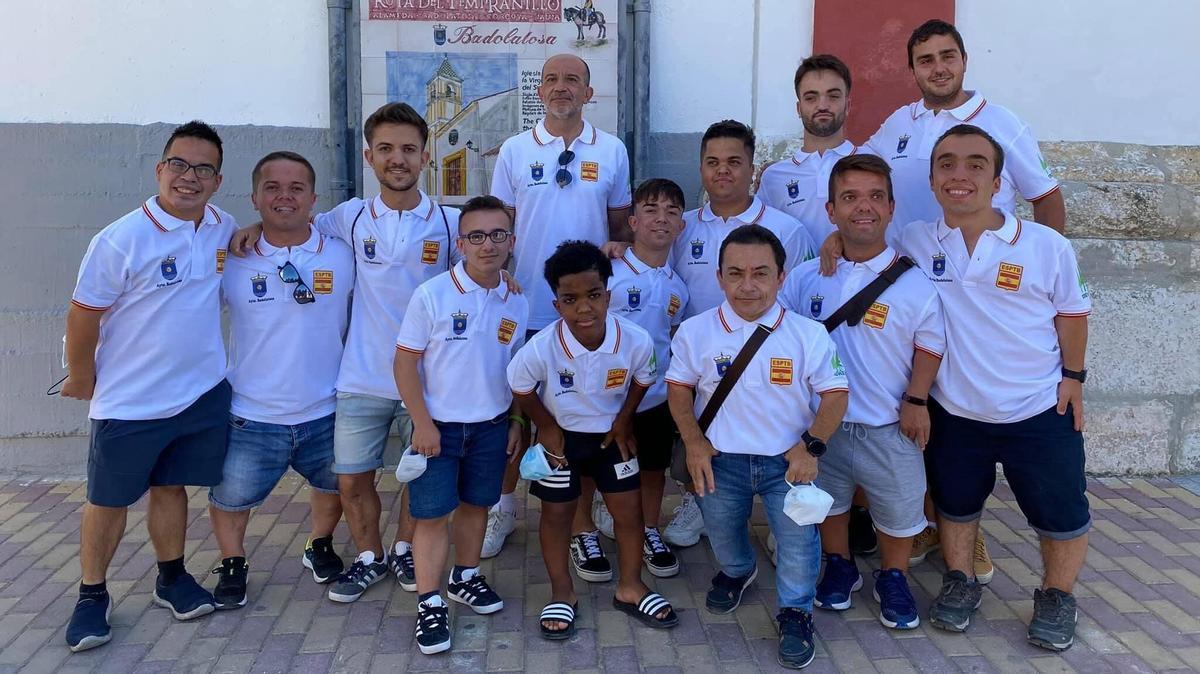 Concentración en Badolalosa (Sevilla) de la selección española de fútbol Talla Baja, el año pasado.