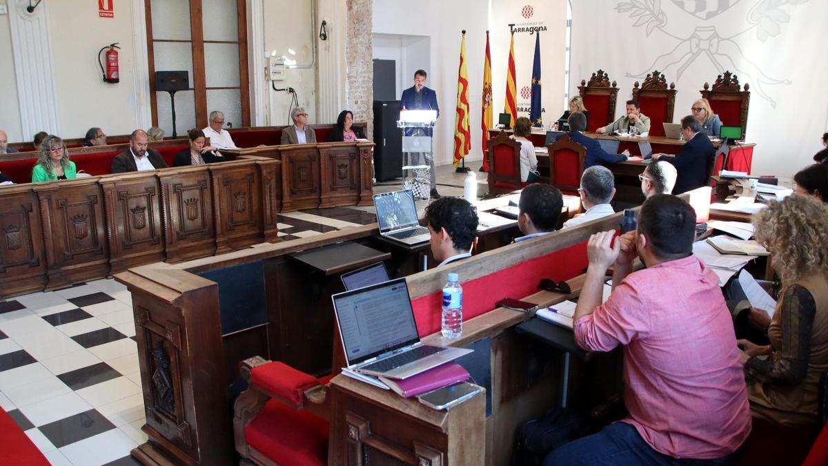 Pleno del Ayuntamiento de Tarragona, este viernes.