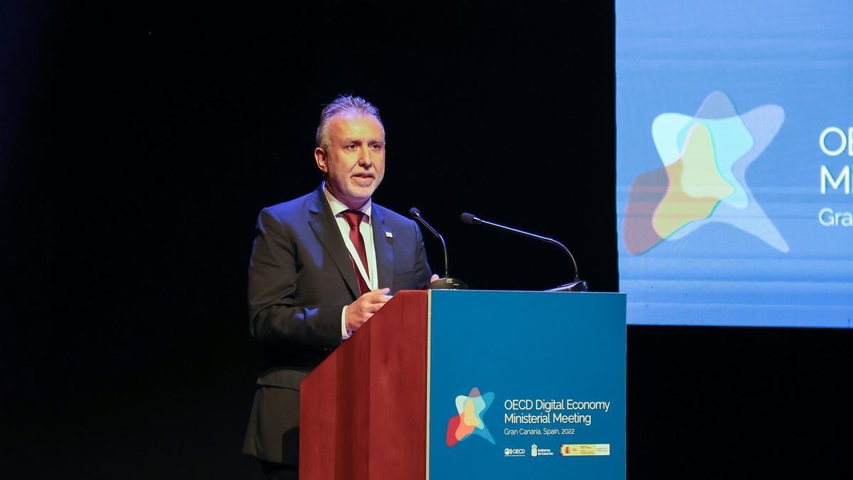 Ángel Víctor Torres inauguración de la Conferencia Ministerial de Economía Digital de la OCDE
