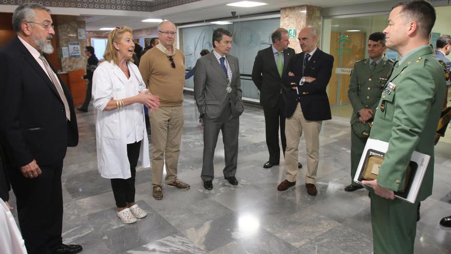 La Legión visita el Hospital Materno Infantil de Málaga
