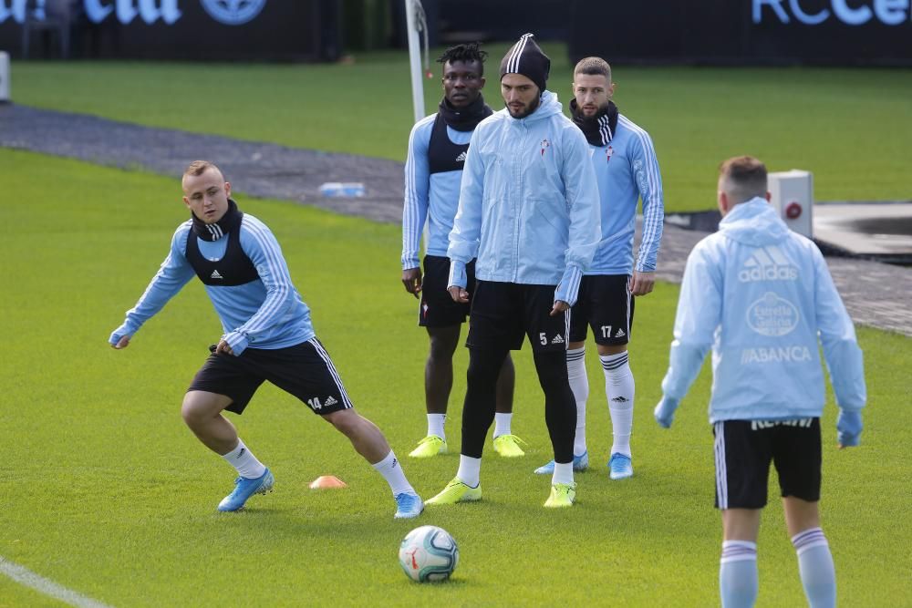 Entrenamiento del Celta en Balaídos