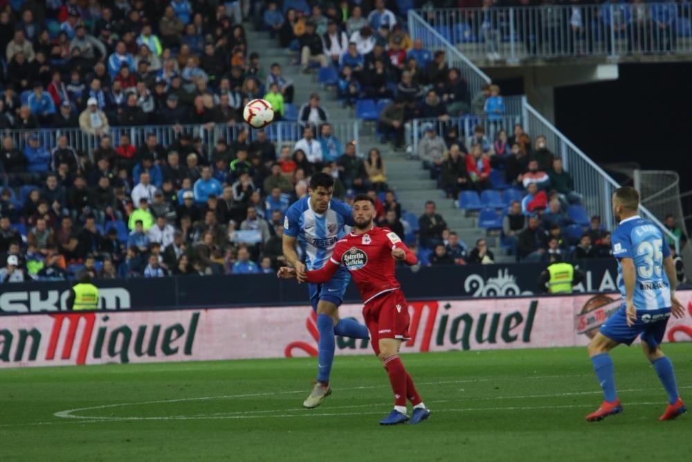 El conjunto malaguista y el gallego igualan a cero en el partido más atractivo de la jornada en la Liga 123