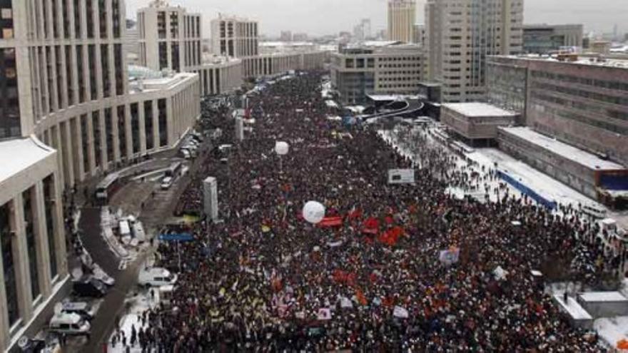 La oposición rusa se une en protesta contra Putin