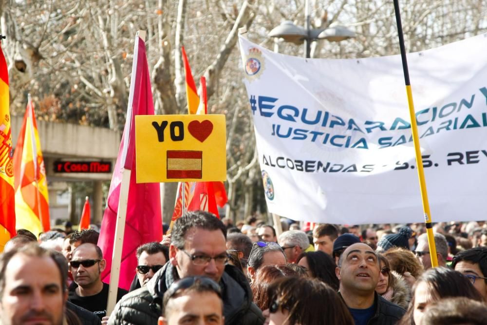 Manifestación de Jusapol en Zamora