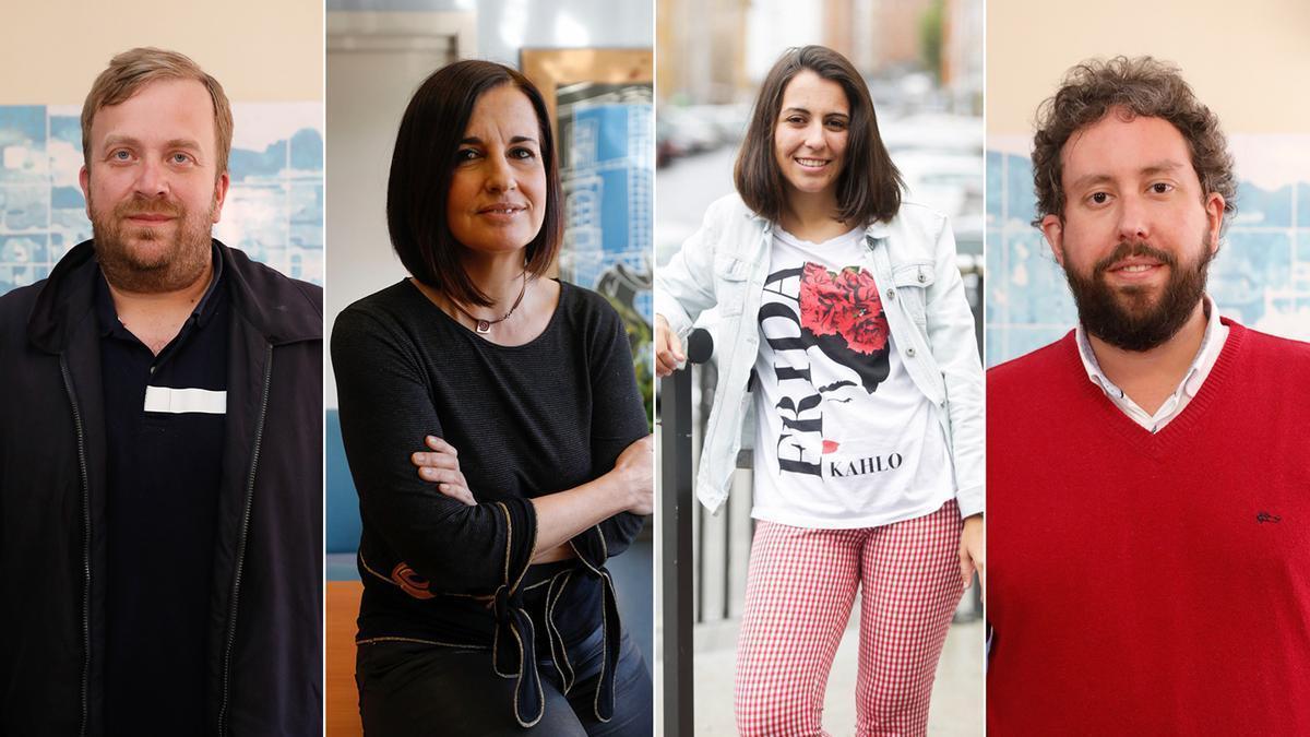 Lalo Muíña, Ana Suárez Guerra, Aida Vázquez y Noé Vega.