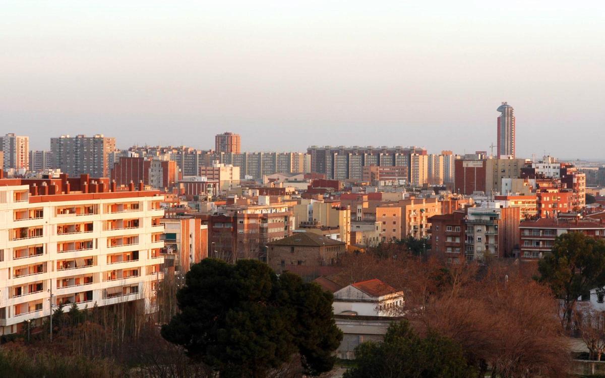 Vista aérea de L'Hospitalet de Llobregat.