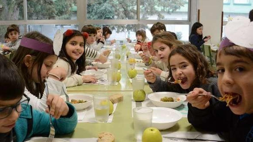 Alumnos del CEP Campolongo, donde solo hay un turno. // G. Santos