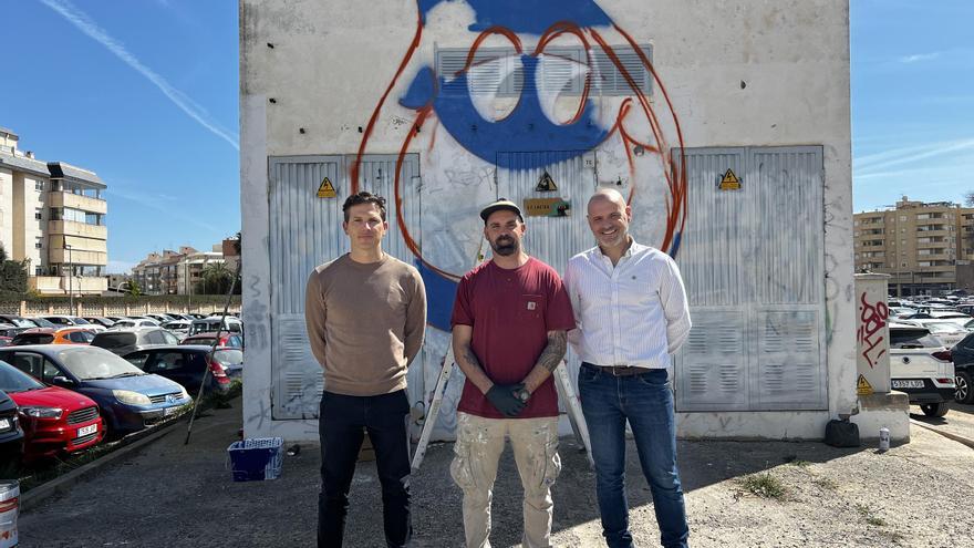 Arte callejero para concienciar sobre el uso sostenible del agua en Ibiza