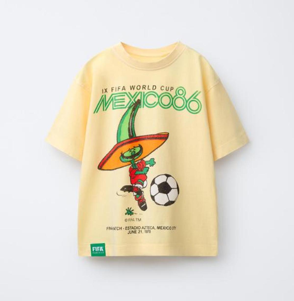 Camiseta de Zara en honor al Mundial 1986