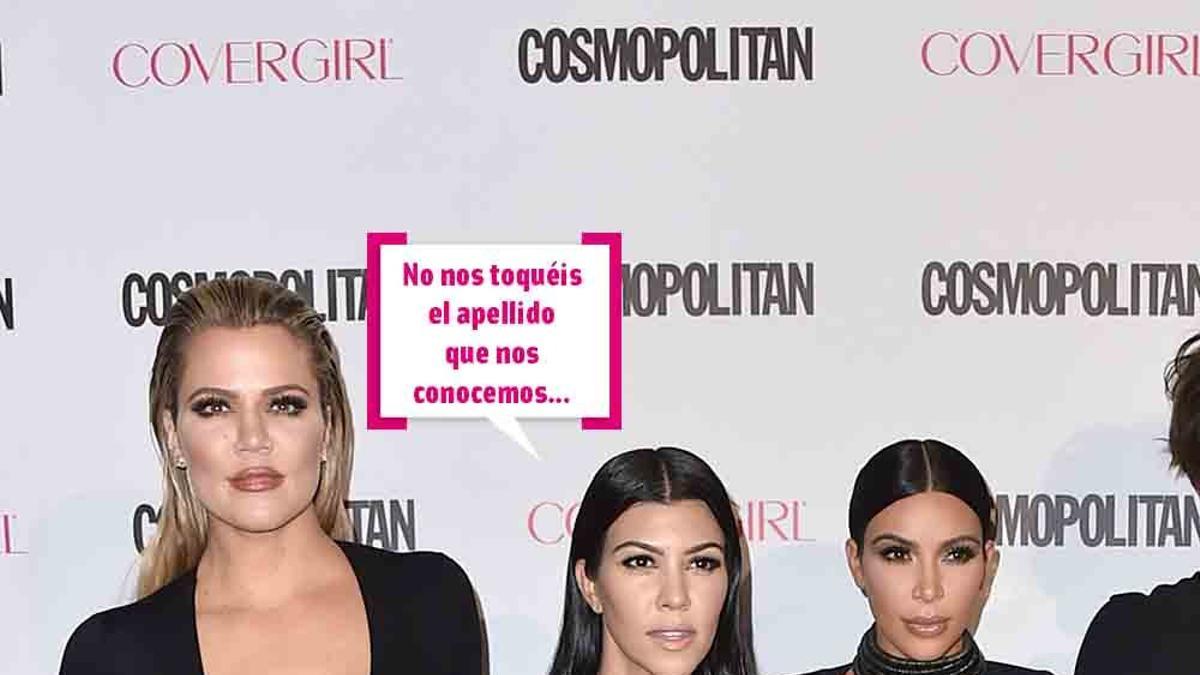 Khloé, Kourtney y Kim Kardashian durante un evento publicitario